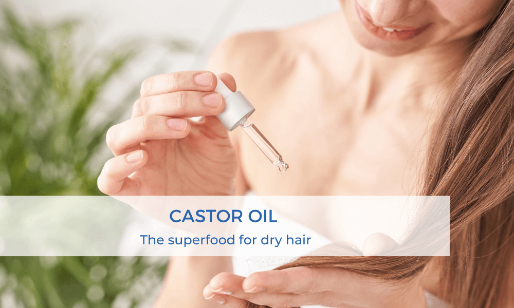 castor oil dry hair